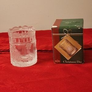 Votive Block‎ Crystal Christmas Day Candle Holder